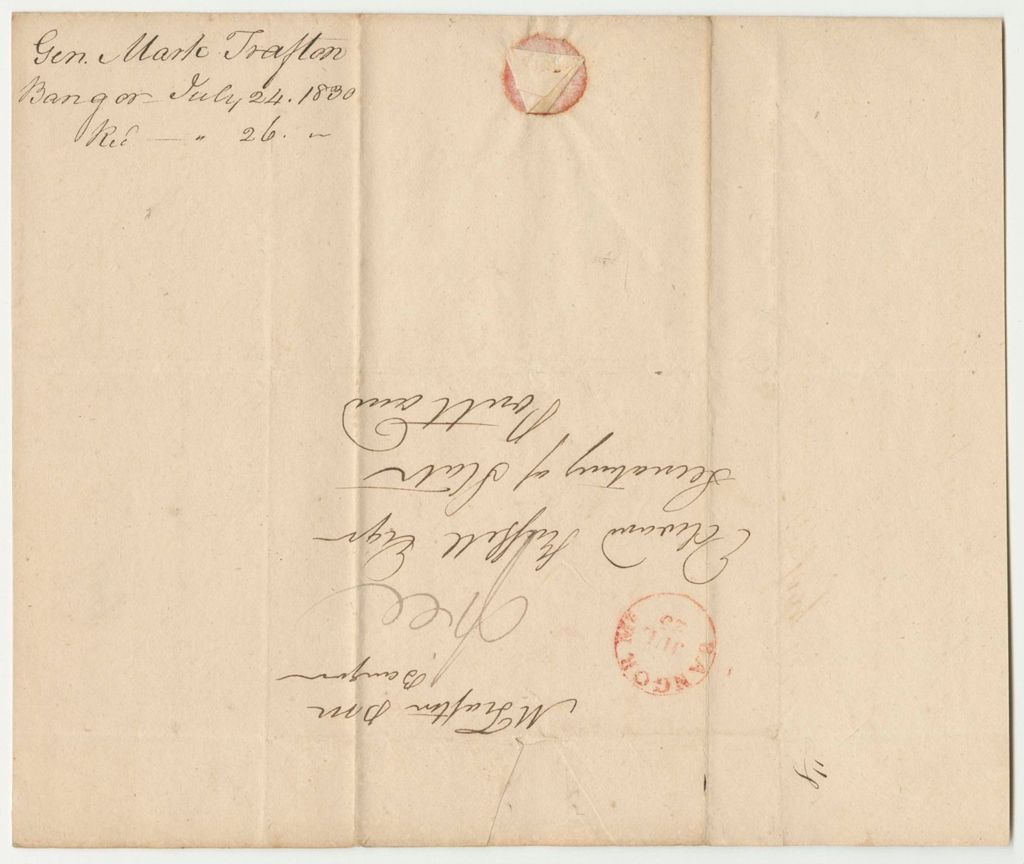 Miniature of Communication from Mark Trafton, Former Land Agent, in Relation to His Unsettled Business with the State