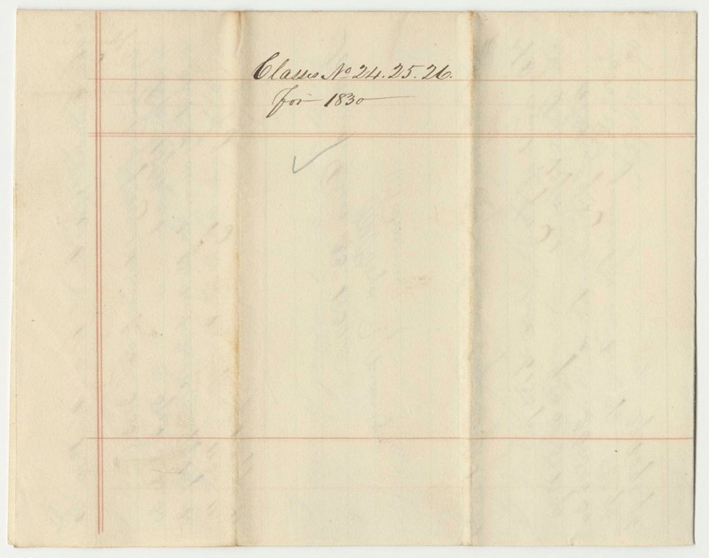 Miniature of Account of the Managers of the Cumberland and Oxford Canal Lottery, Class No. 25 and 26
