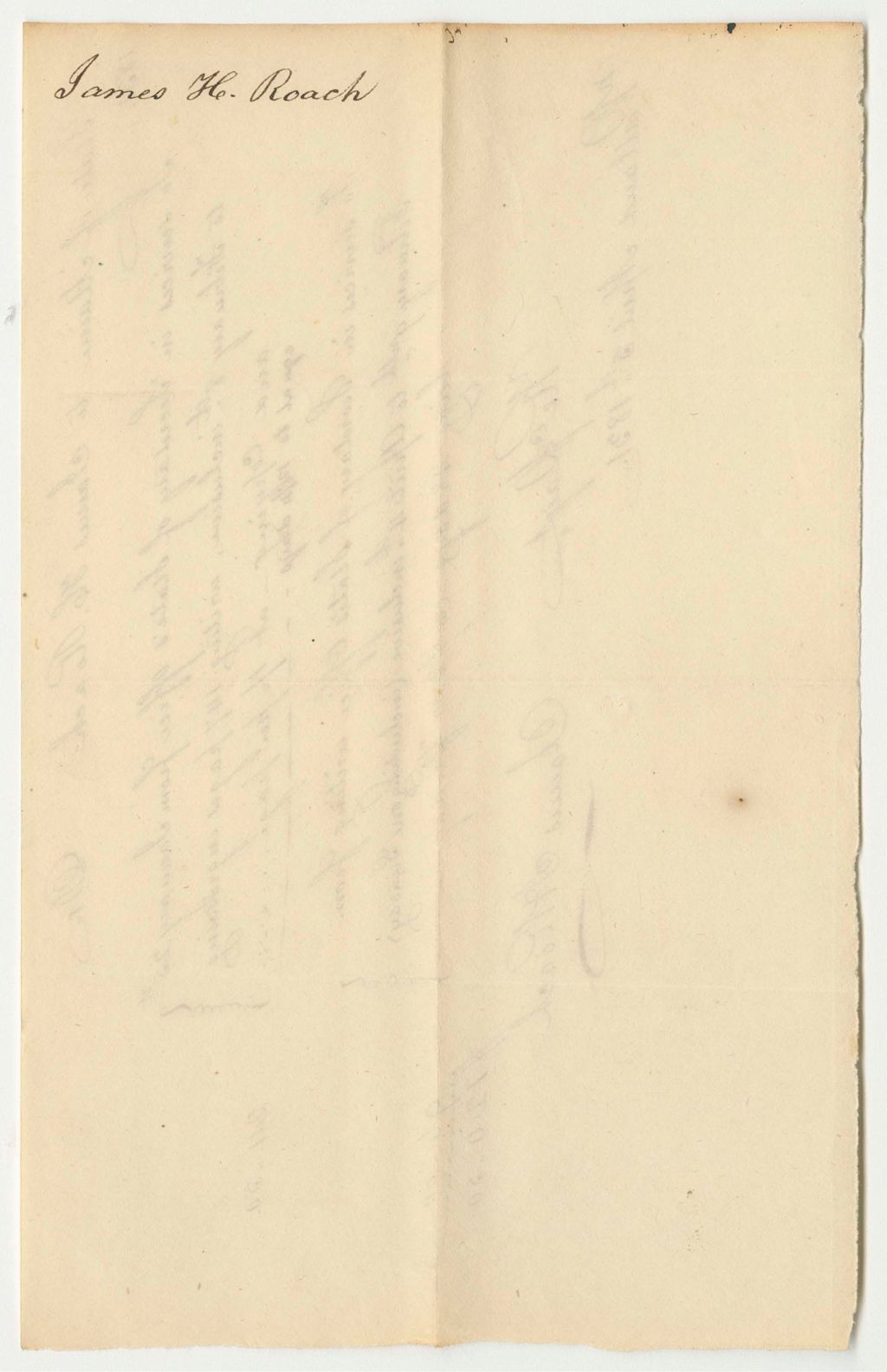 Miniature of Account of James H. Roach, Clerk in the Secretary of State's Office