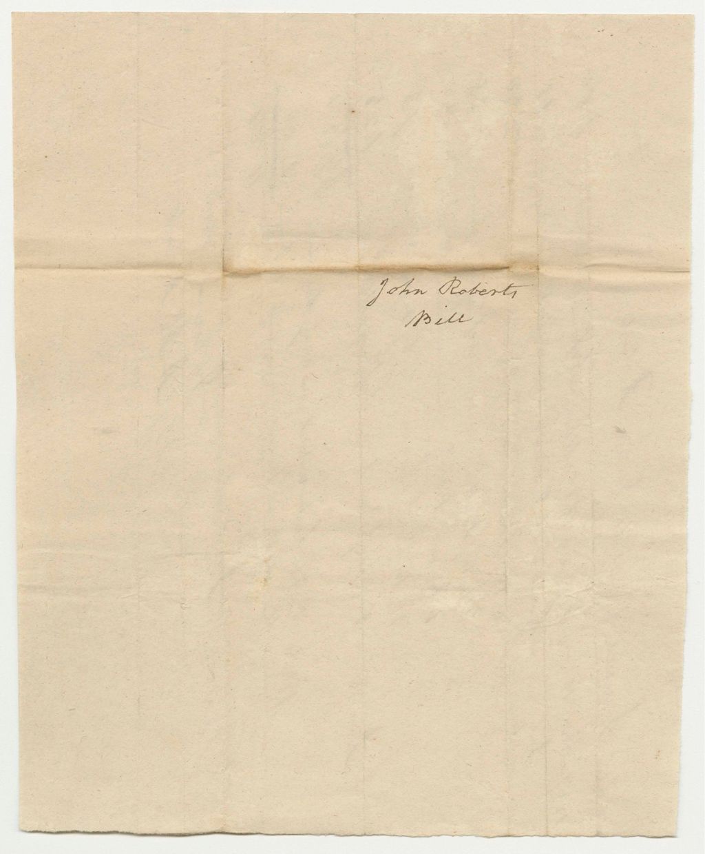 Miniature of John Robert's Bill for Supplies for Penobscot Tribe