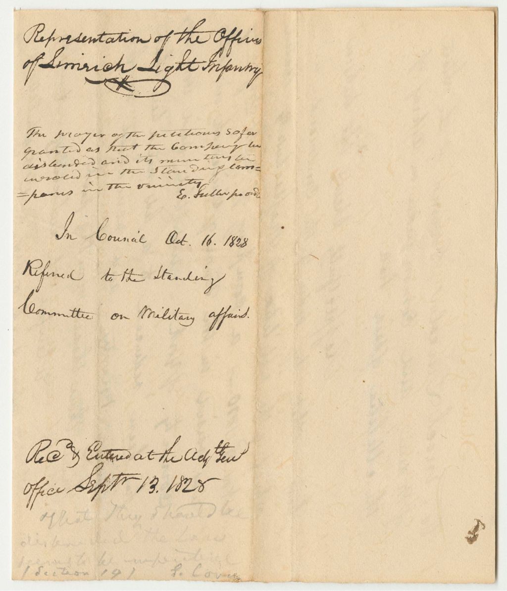 Miniature of Representation of the Officers of Limirick Light Infantry