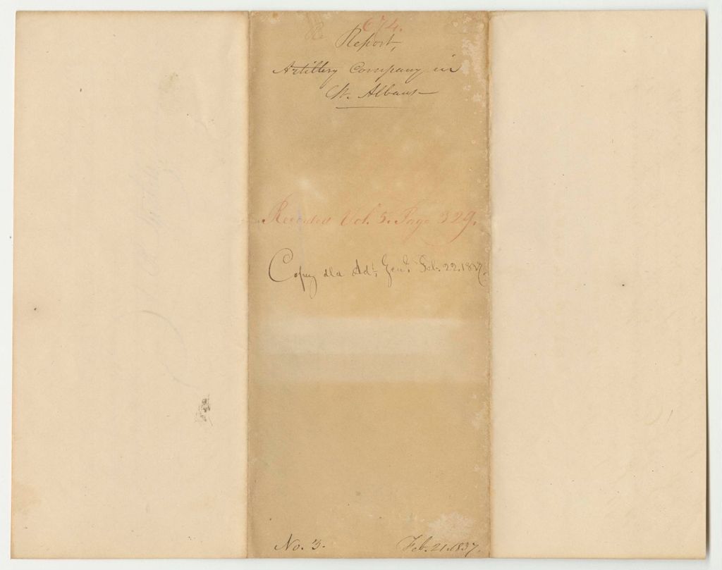 Miniature of Report 674: Report on the Petition of James Moor and Others for a Company of Artillery in St.Albans
