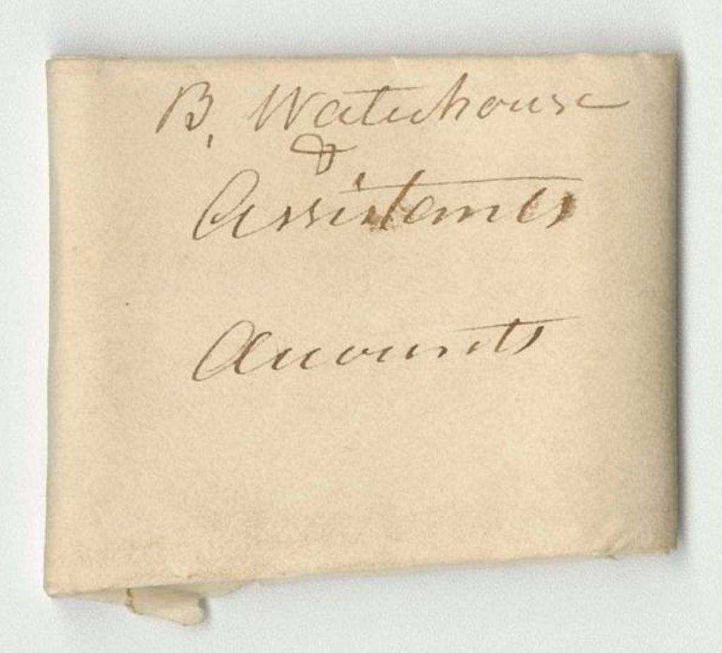 Miniature of Account of Benjamin Waterhouse, for Service in Surveying Township No. 1 in the 8th Range West of Binghams Kennebec Purchase