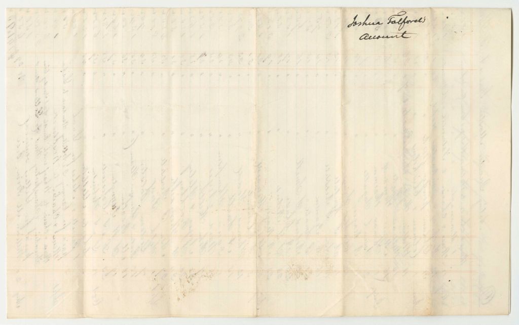 Miniature of Account of Joshua Tolford with A.B. Thompson, Acting Quarter General