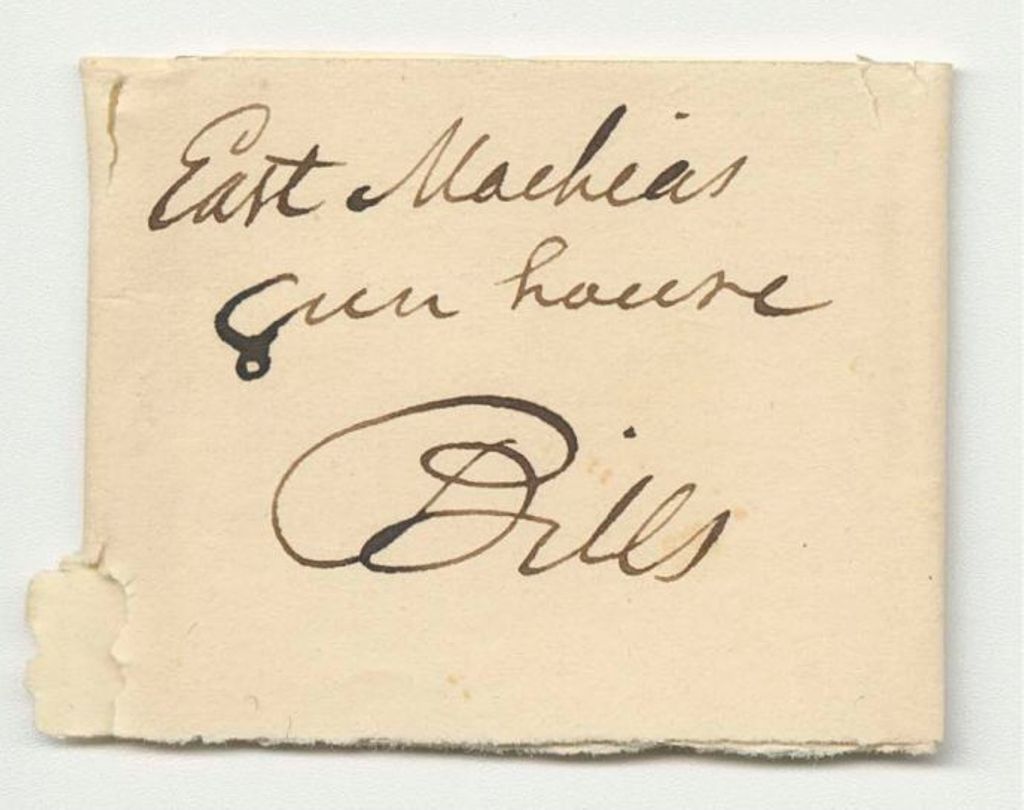 Miniature of Receipts from the Account of Abner B. Thompson, Adjutant General, for Erecting the East Machias Gun House