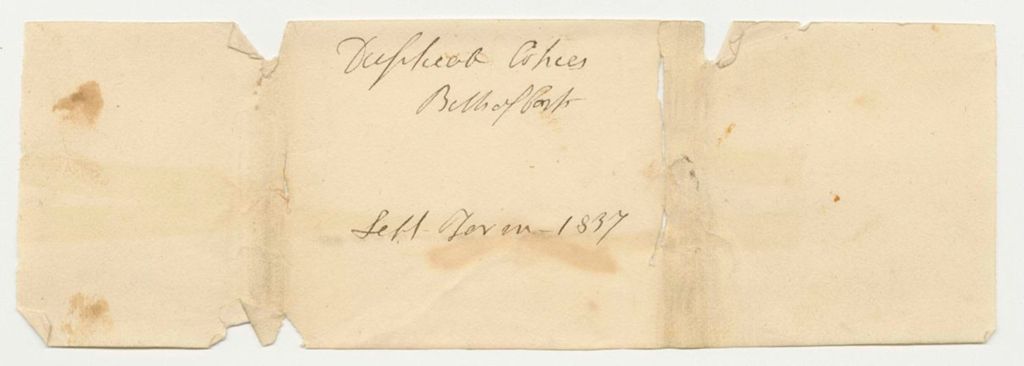 Miniature of Bills of Cost at the Supreme Judicial Court in York County, September Term 1837