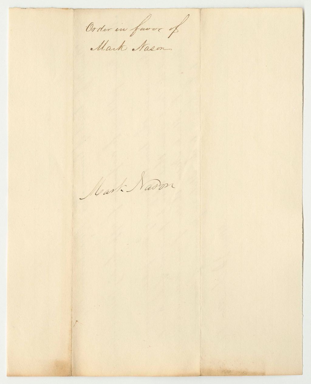 Miniature of Order in Favor of Mark Nason, for Apprehending Boesel Italian