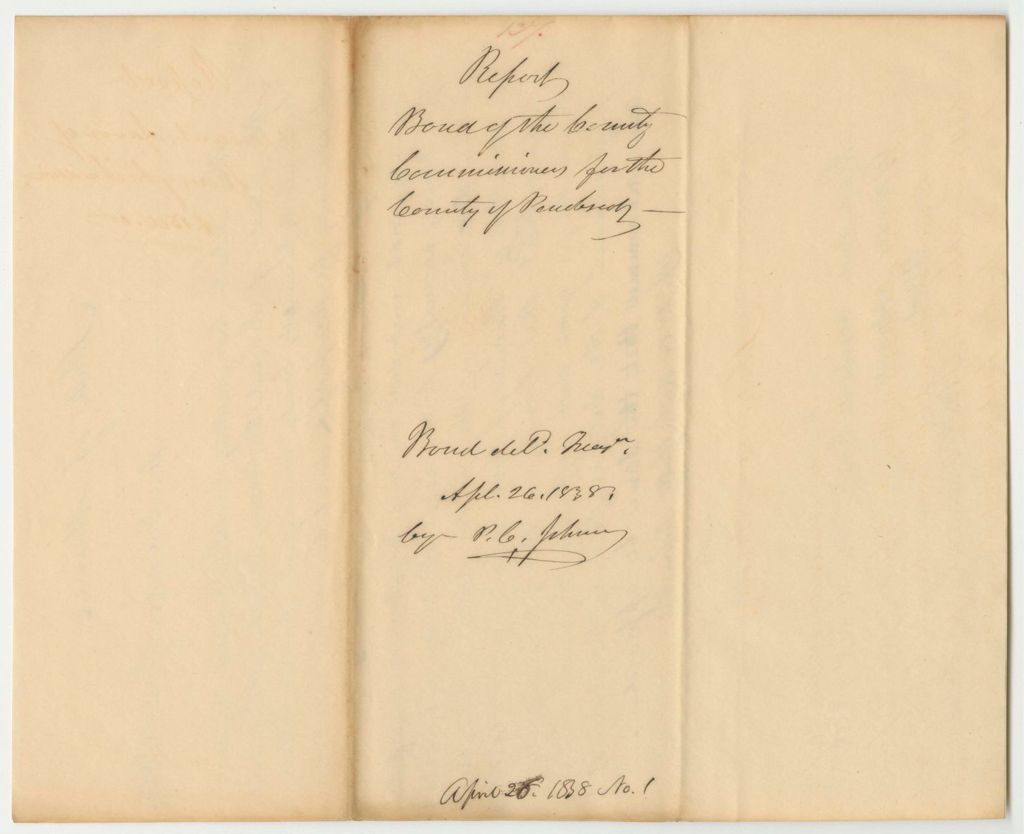 Miniature of Report 137: Report on the Bond of The Penobscot County Commissioners