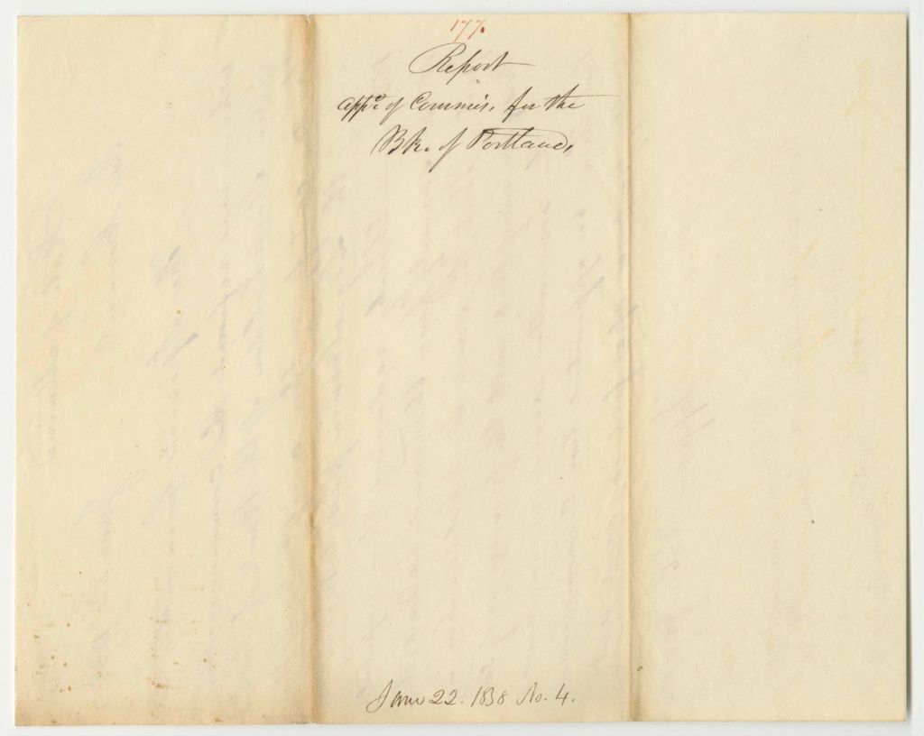 Miniature of Report 177: Report Regarding the Bank of Portland