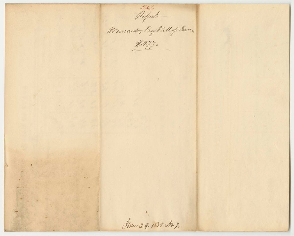Miniature of Report 213: Warrant for the Payroll of The Council