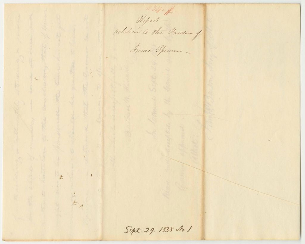 Miniature of Report 234: Report Relative to a Pardon of Isaac Spencer of Bangor