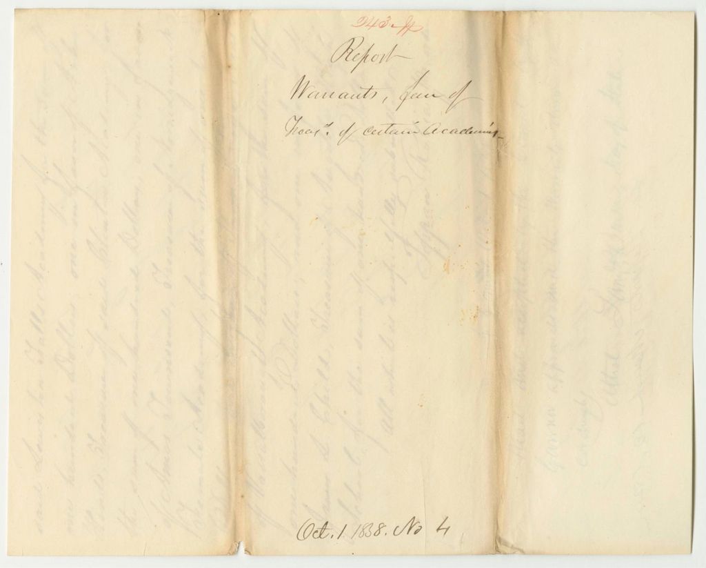 Miniature of Report 243: Report on the Applications of Several Academies for Benefits Under a "Resolve in Favor of Education"