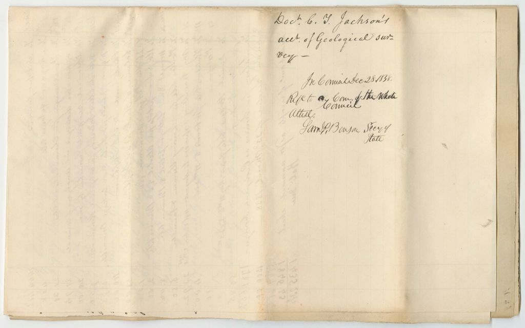 Miniature of Account of Charles T. Jackson for the Geological Survey of Maine