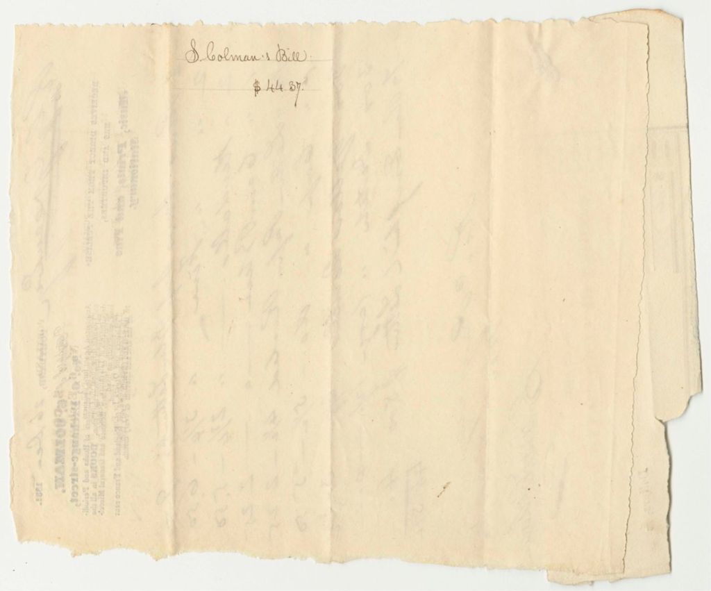 Miniature of Report on the Account of Roscoe G. Greene, Secretary of State, for Stationary, Etc.5