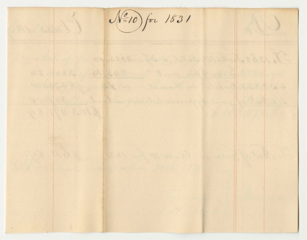 Miniature of Account of the Managers of the Lottery for the Benefit of the Cumberland and Oxford Canal, Class 10 for 1831