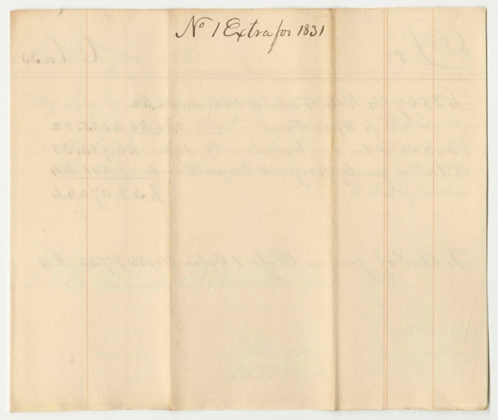 Miniature of Account of the Managers of the Lottery for the Benefit of the Cumberland and Oxford Canal, Class 1 Extra for 1831