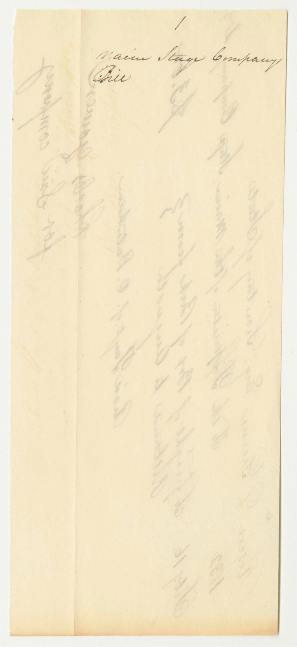 Miniature of Bills from the Account of Roscoe G. Greene, Secretary of State for Stationary