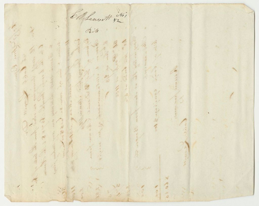Miniature of Moses True's Receipts for Expenses While Connecting the Baring and Houlton Road to the U.S. Military Road