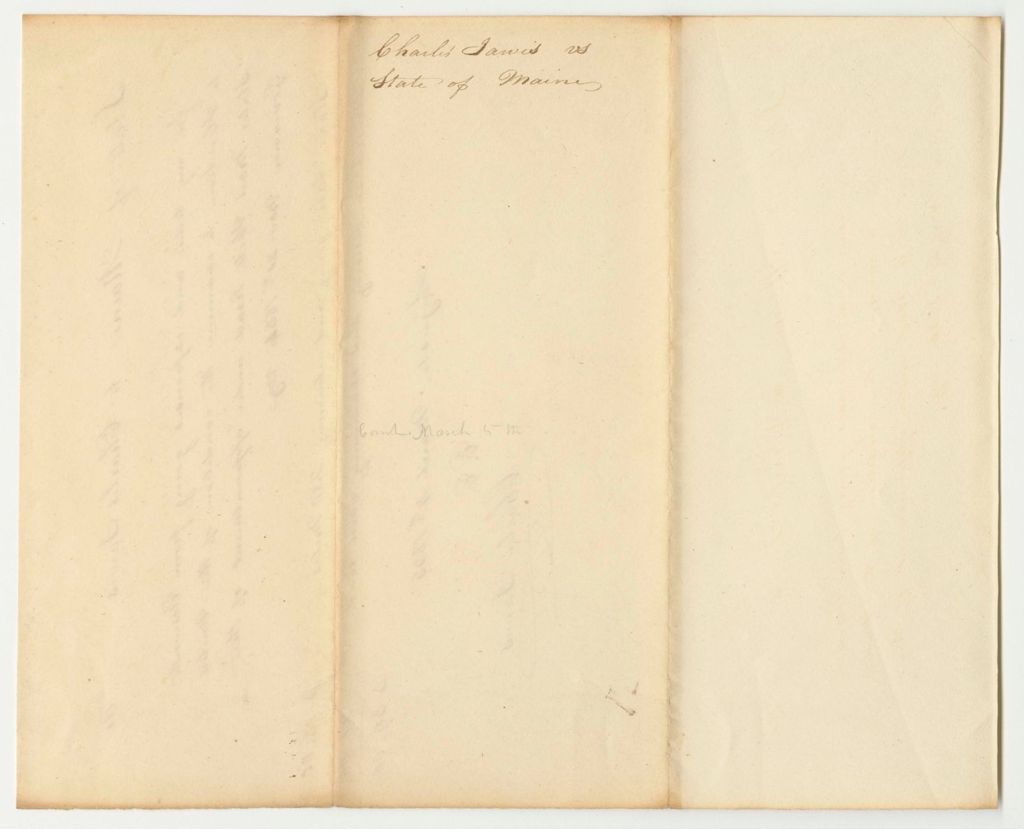 Miniature of Charles Jarvis's Bill for Examining the United States Mars Hills Road