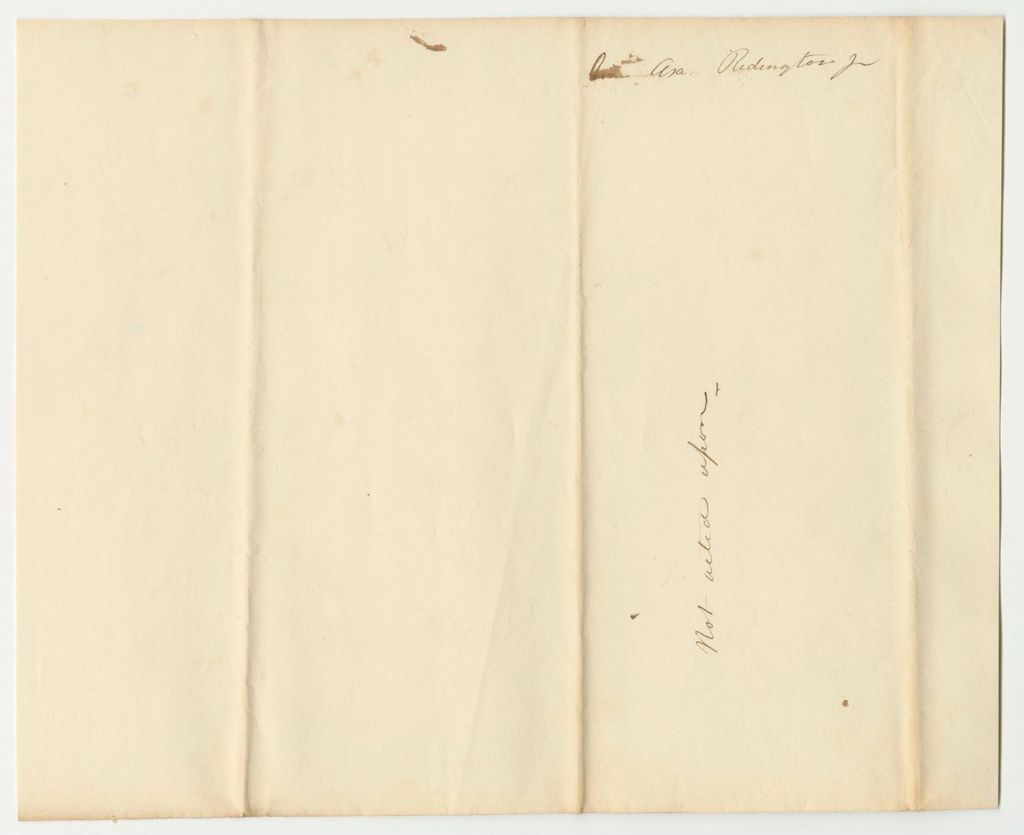Miniature of Account of Asa Redington Jr., State Treasurer, for the Deaf and Dumb