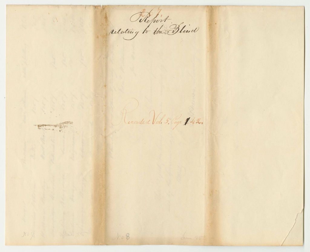 Miniature of Report 267: Report Relating to the Blind