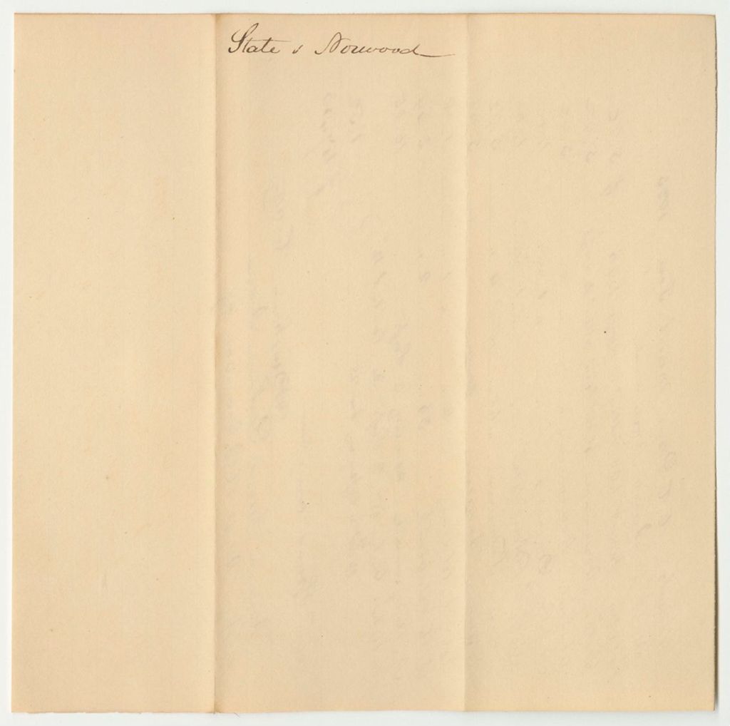 Miniature of Bills of Cost in Criminal Cases at the Court of Common Pleas in Waldo County, March Term 1835
