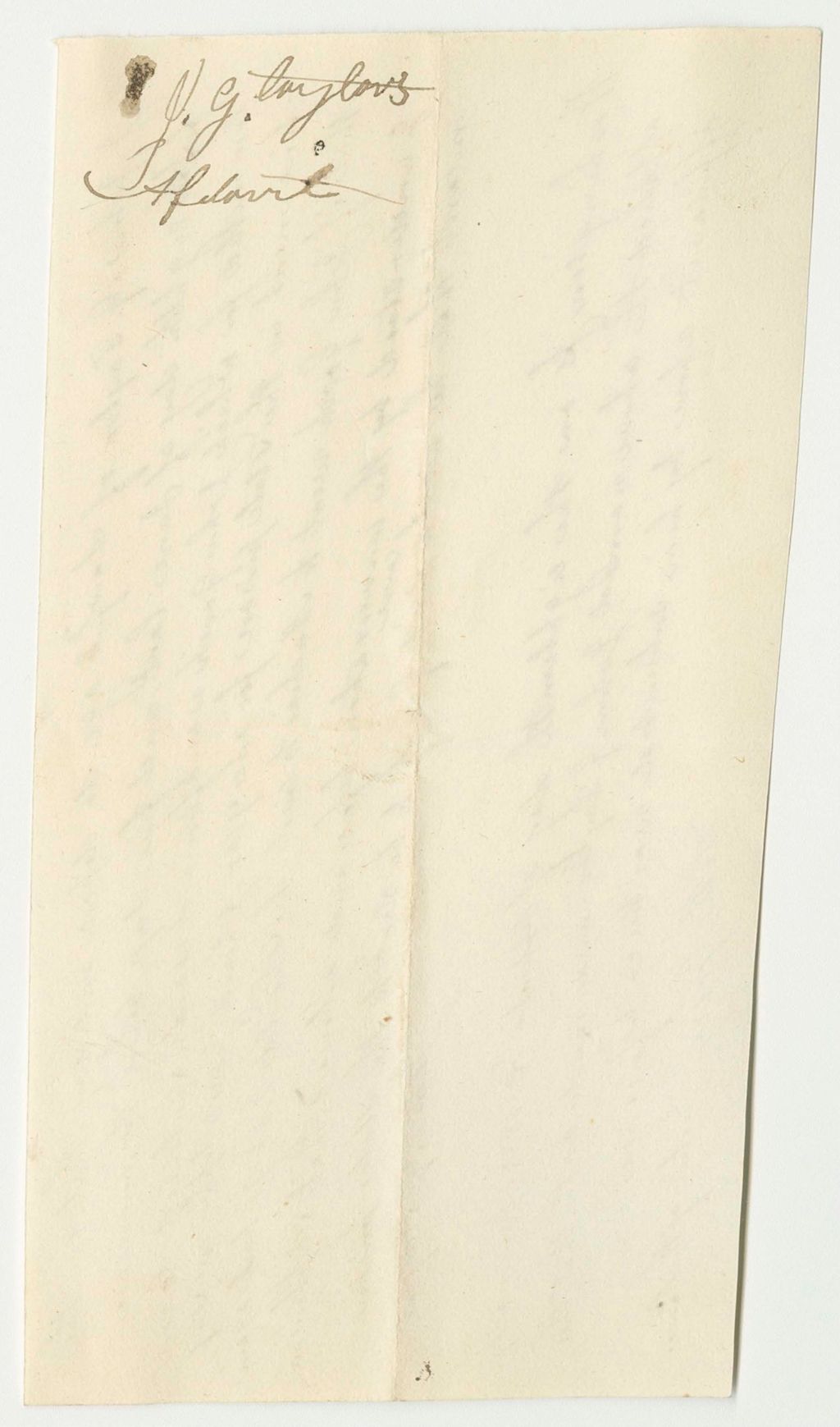 Miniature of Affidavit of John G. Taylor, for State v. John Gooch
