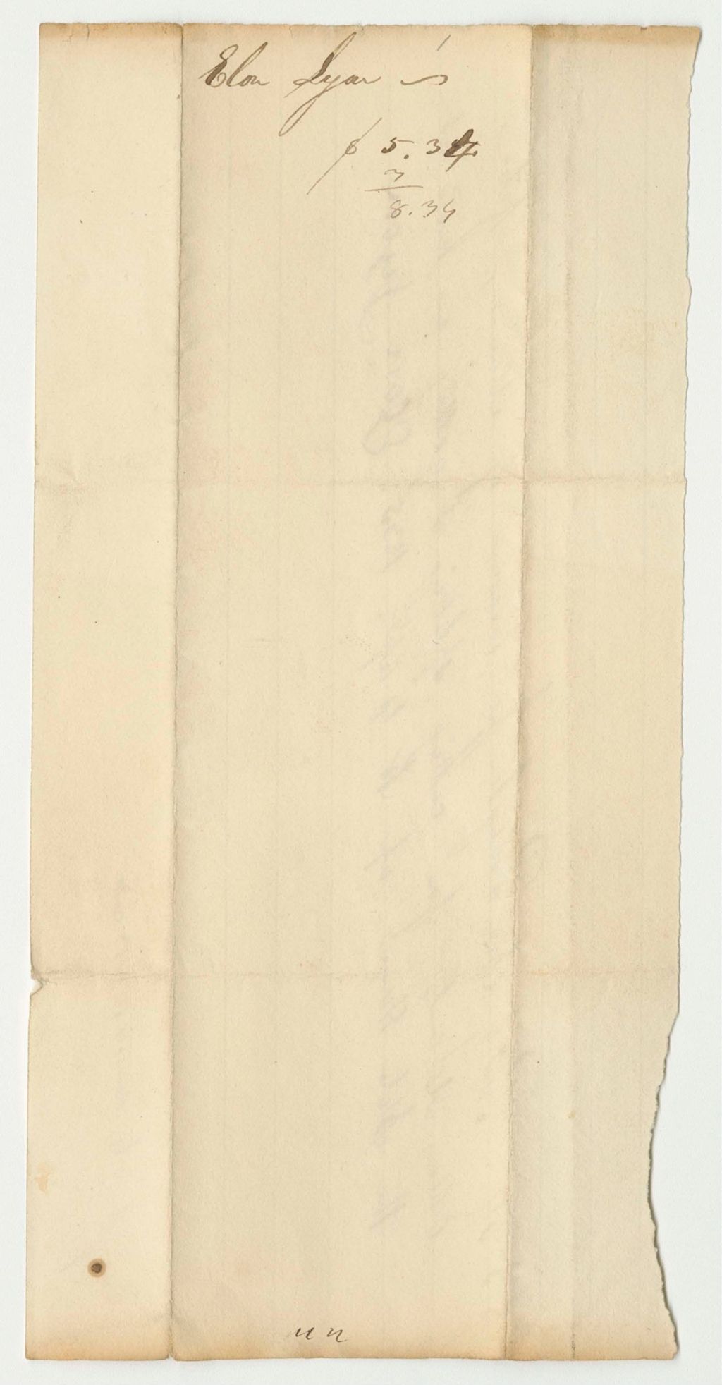 Miniature of Receipts from the Account of Asa Redington Jr., State Treasurer, for the Contingent Fund