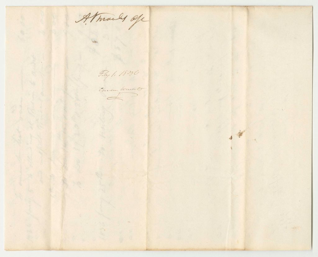 Miniature of Account of Abner Knowles, Inspector of the State Prison