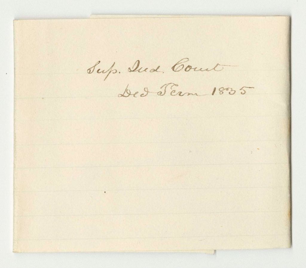 Miniature of Bills of Cost at the Supreme Judicial Court in Waldo County, December Term 1835