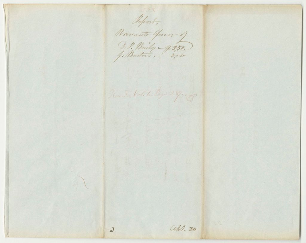 Miniature of Report 533: Warrant in Favor of D.B. Bailey and Joseph Burton for Services in the Secretary of State's Office