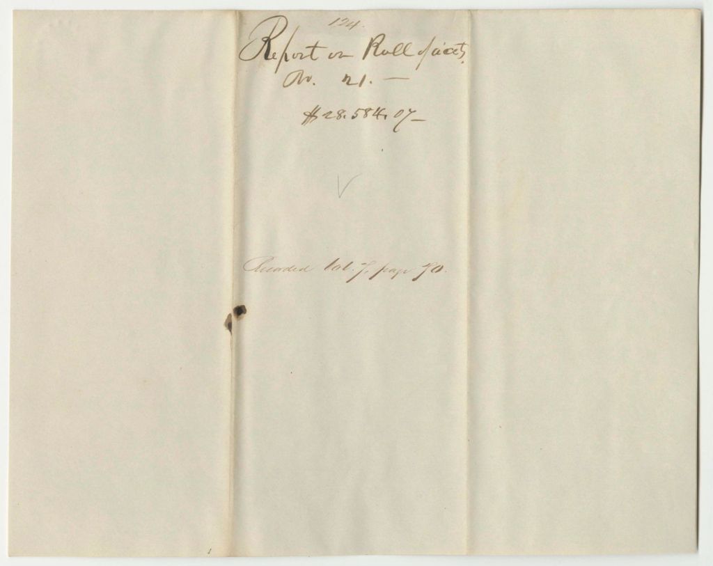 Miniature of Report 124: Report on the Roll of Accounts Number 21