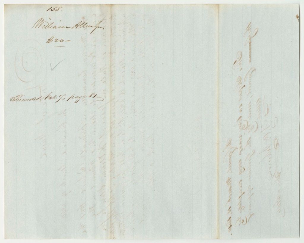 Miniature of Report 158: Report on the Warrant in Favor of William Allen Jr., for Erroneous Taxation in 1833 and 1834