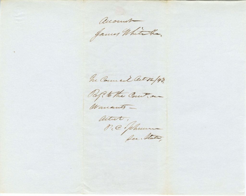 Miniature of Account of James White