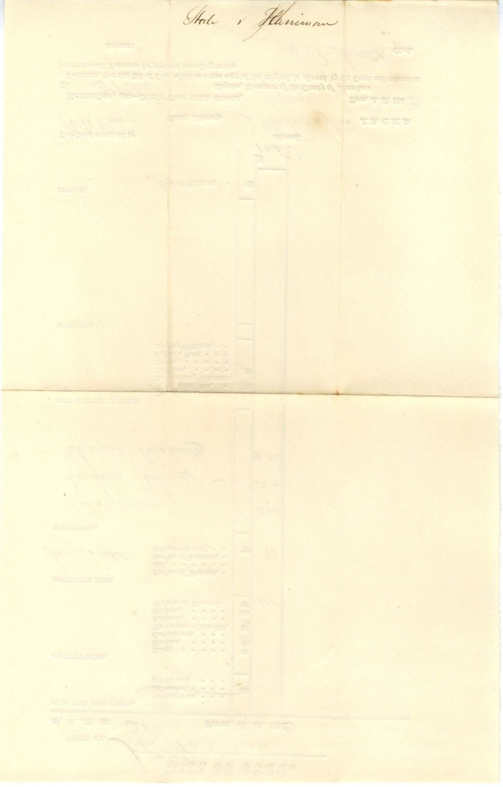 Miniature of Bill of Cost, State v. Haniman