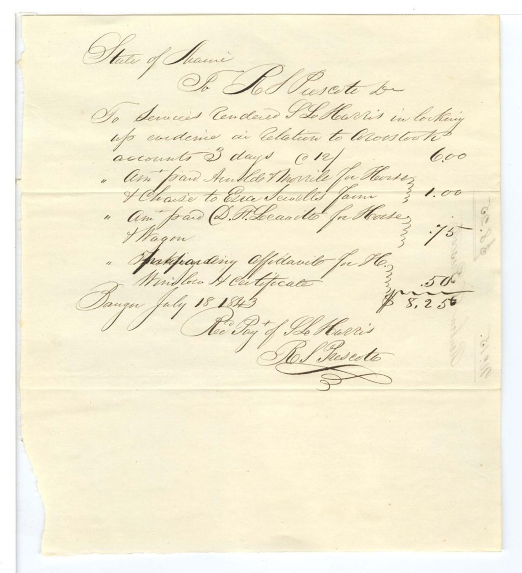 Miniature of Voucher, R. Prescott