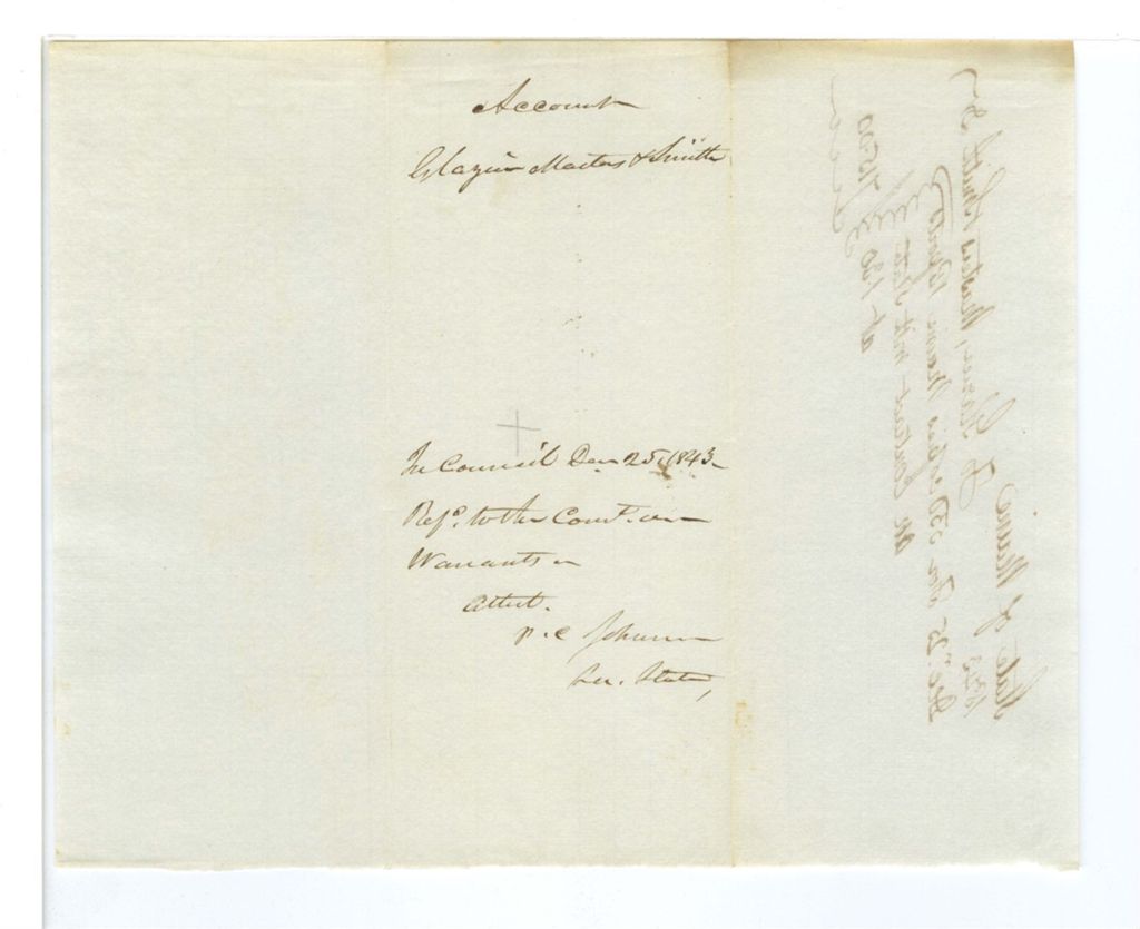 Miniature of Account of Glazier Masters and Smith