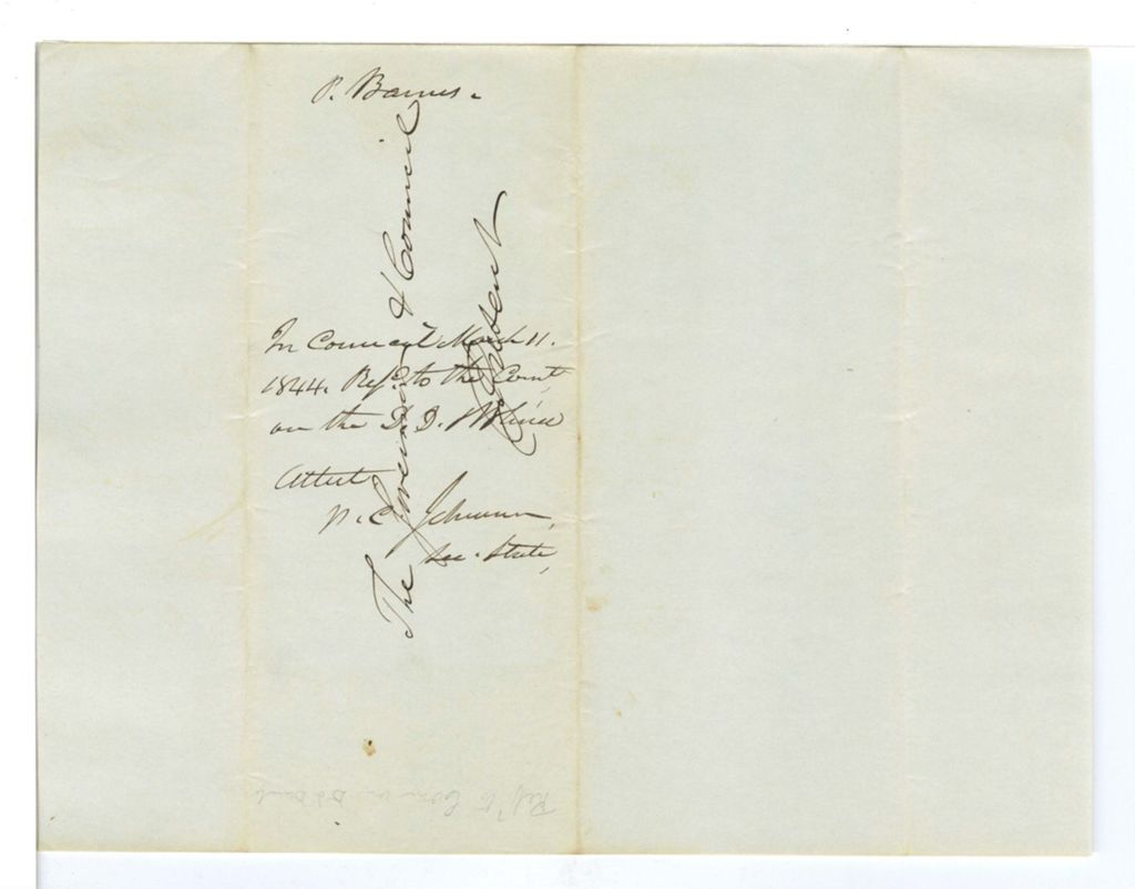 Miniature of P. Barnes, [illegible]