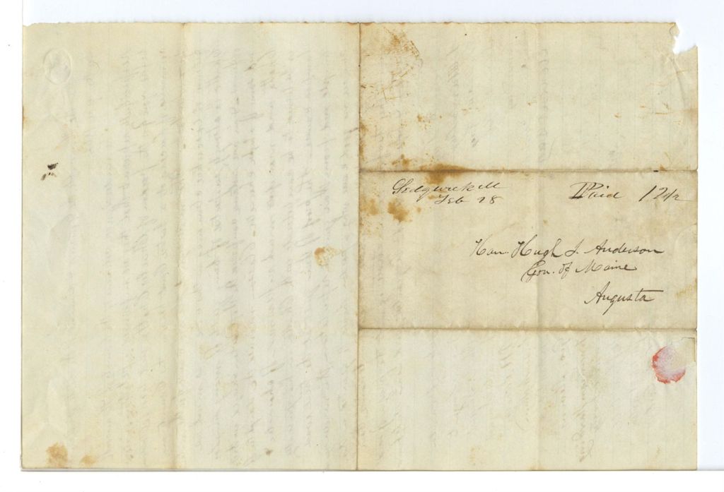 Miniature of Petition of Moses Day and others against the pardon of Chatto et al