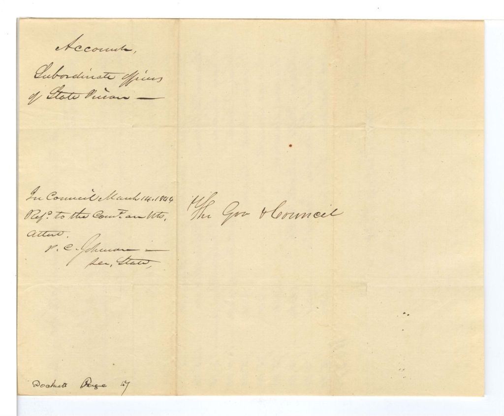 Miniature of Account of Subordinate Officers for State Prisons