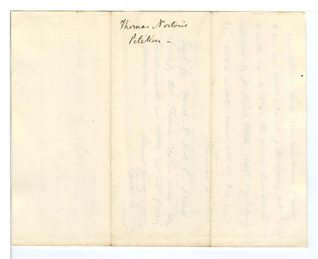 Miniature of Petition of Thomas Norton
