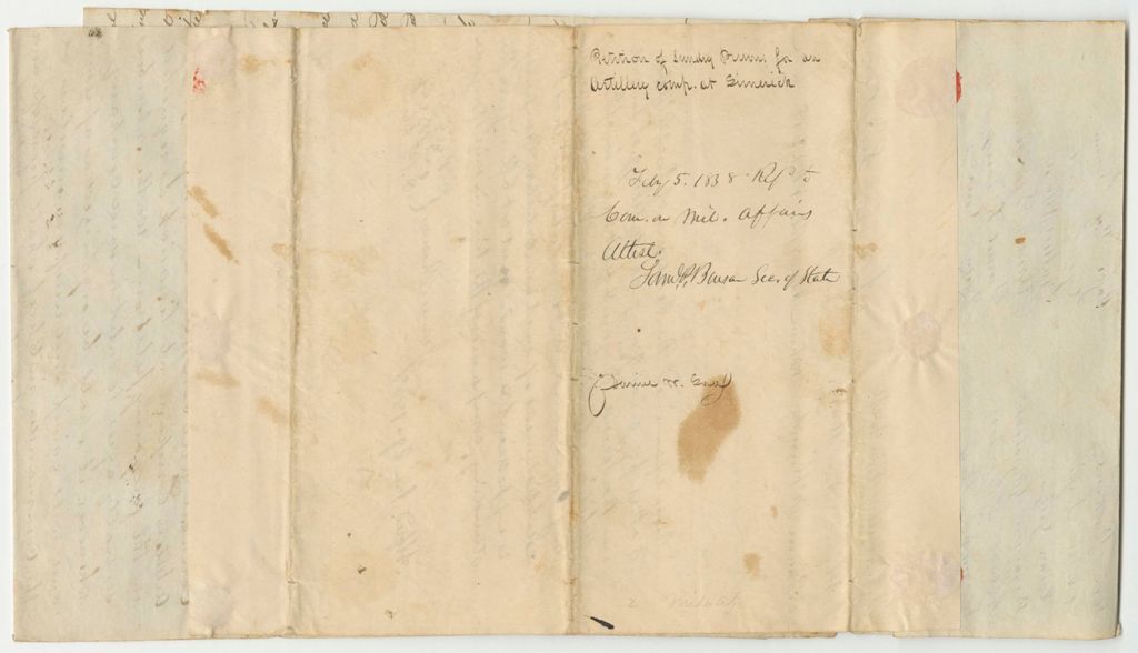 Miniature of Petition for a Company of Artillery in Limerick