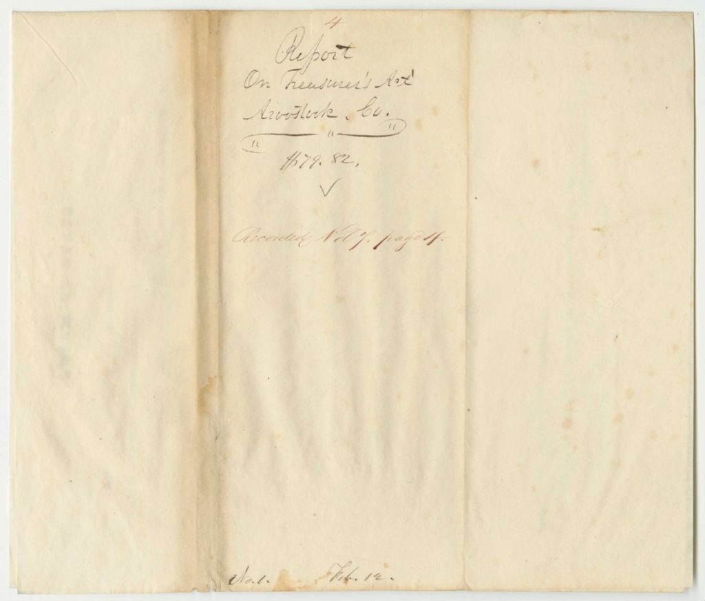 Miniature of Report 4: Report on the Account of Jonathan H. Green, Aroostook County Treasurer