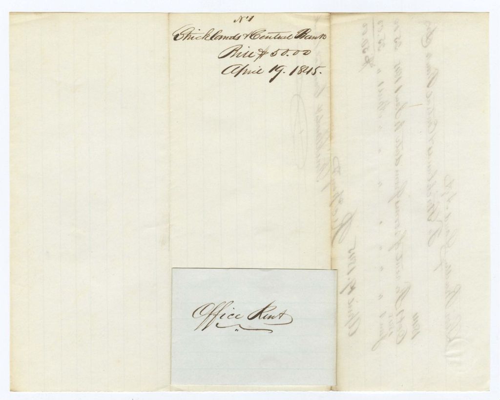 Miniature of Voucher 1: Stricklands Rental Bank