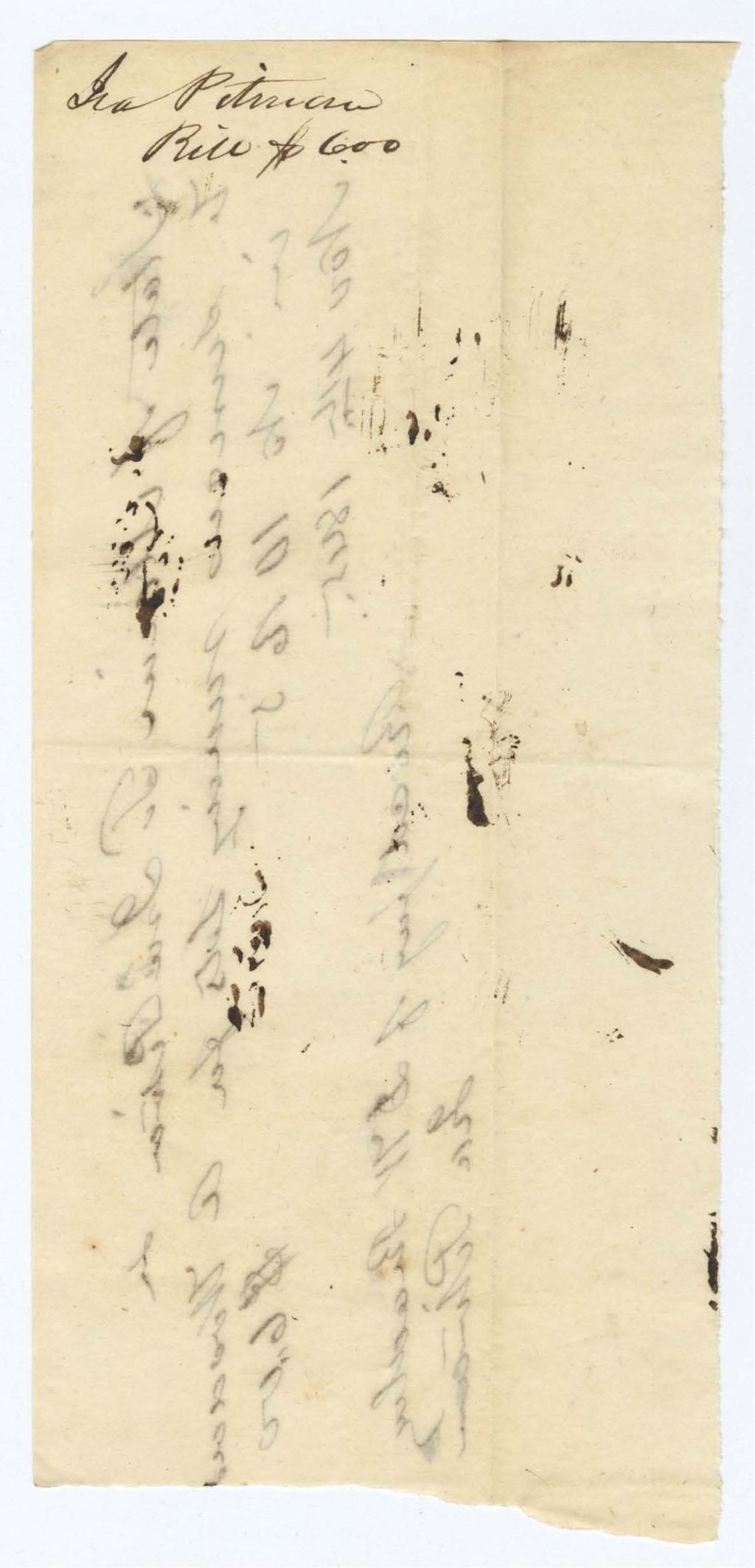 Miniature of Voucher 8: Sub-Voucher 8: [Ira?] Putnam