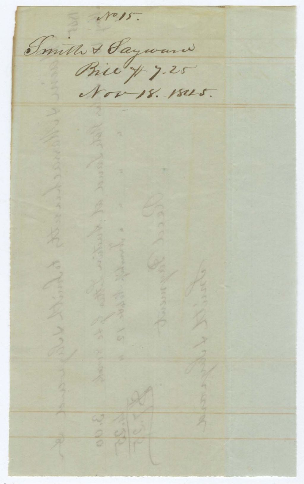 Miniature of Voucher 15: Smith and Sayward
