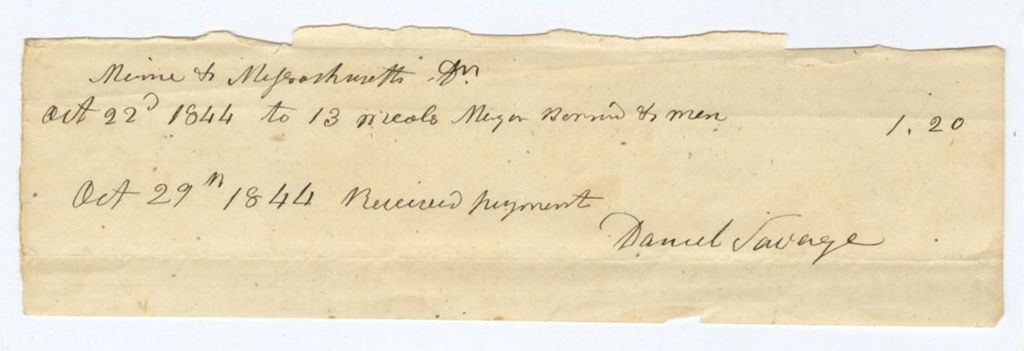 Miniature of Voucher 17, Schedule A: Voucher, Daniel Savage