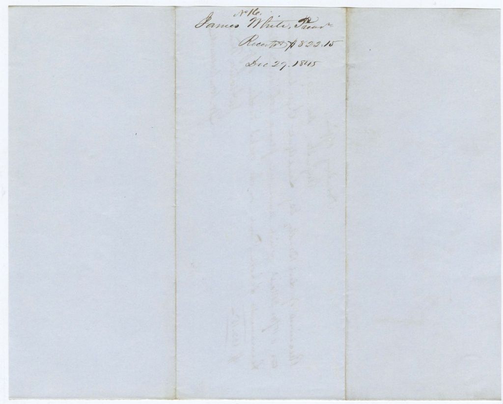 Miniature of Treasurer James White, Receipt 16