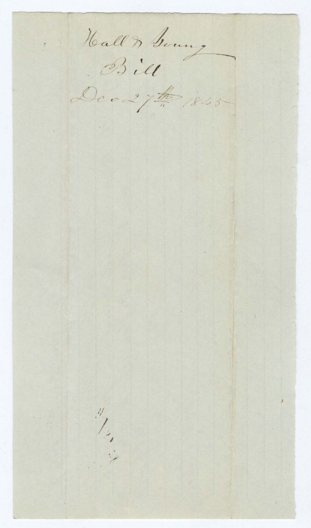 Miniature of Indian Fund (Page 31): Hall and Young, Bill