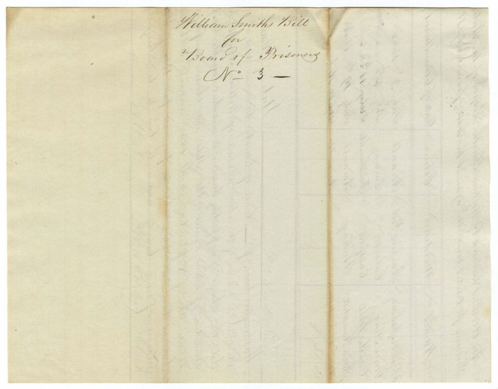 Miniature of No. 3:  Jailer's Certificate for board of prisoners - William Smith, Keeper of the State Jail in Machias in Washington County